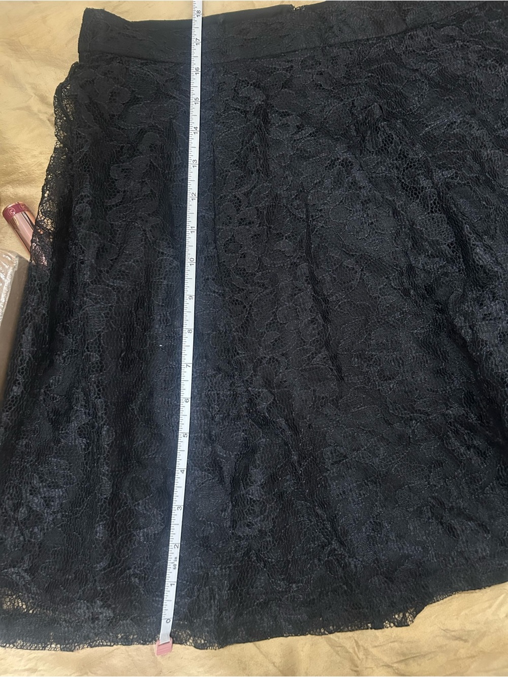 Express Black Lace Circle Skirt size junior 12.